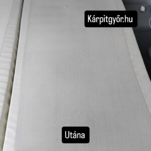 előtte-utána kép kárpittisztítás Győr